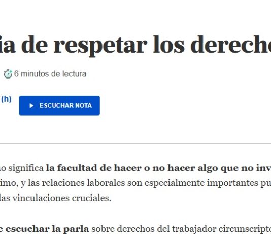 Explotadores: la defensa de la reforma laboral de Alberto Benegas Lynch (h) en La Nación Alberto Benegas Lynch