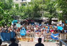 Multitudinaria movilización en Mendoza: no hay licencia social para la megaminería contaminante Movilización en Mendoza